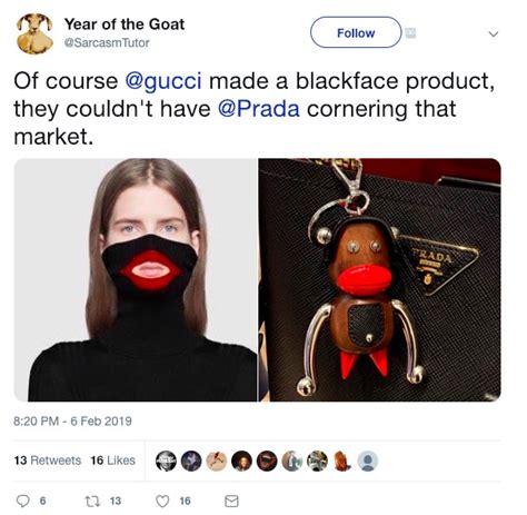 boycotting gucci meme|gucci black face sweater.